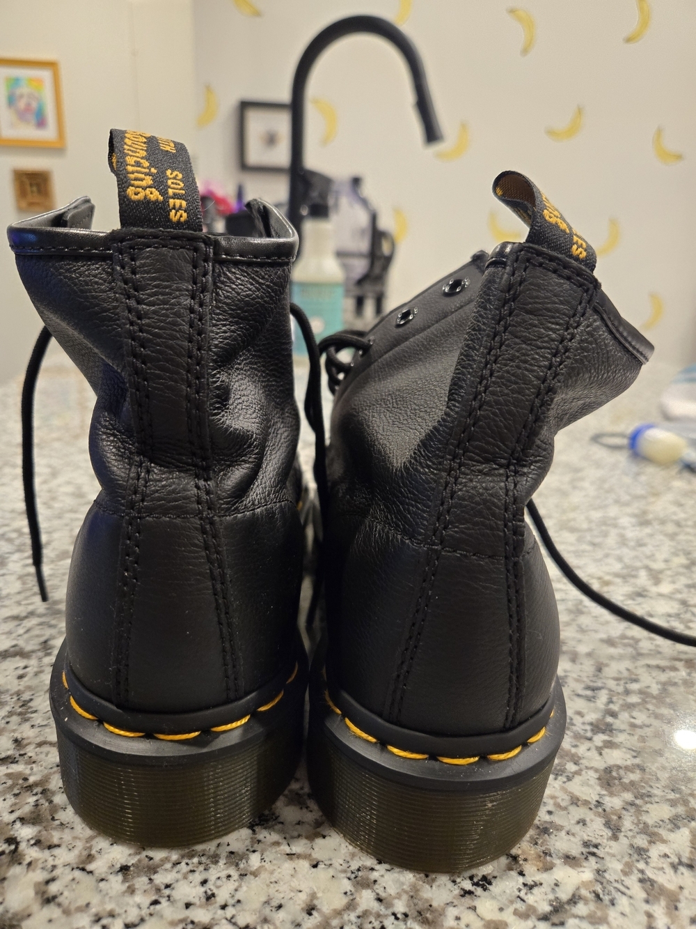 Dr Martens 101 Virginia Leather Ankle Boot Women's Black Size 9 - Picture 6 of 8